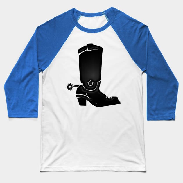 Western Era - Cowboy Boots 3 Baseball T-Shirt by The Black Panther